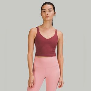 Align Tank Top Crop - Mulled Wine - Lululemon